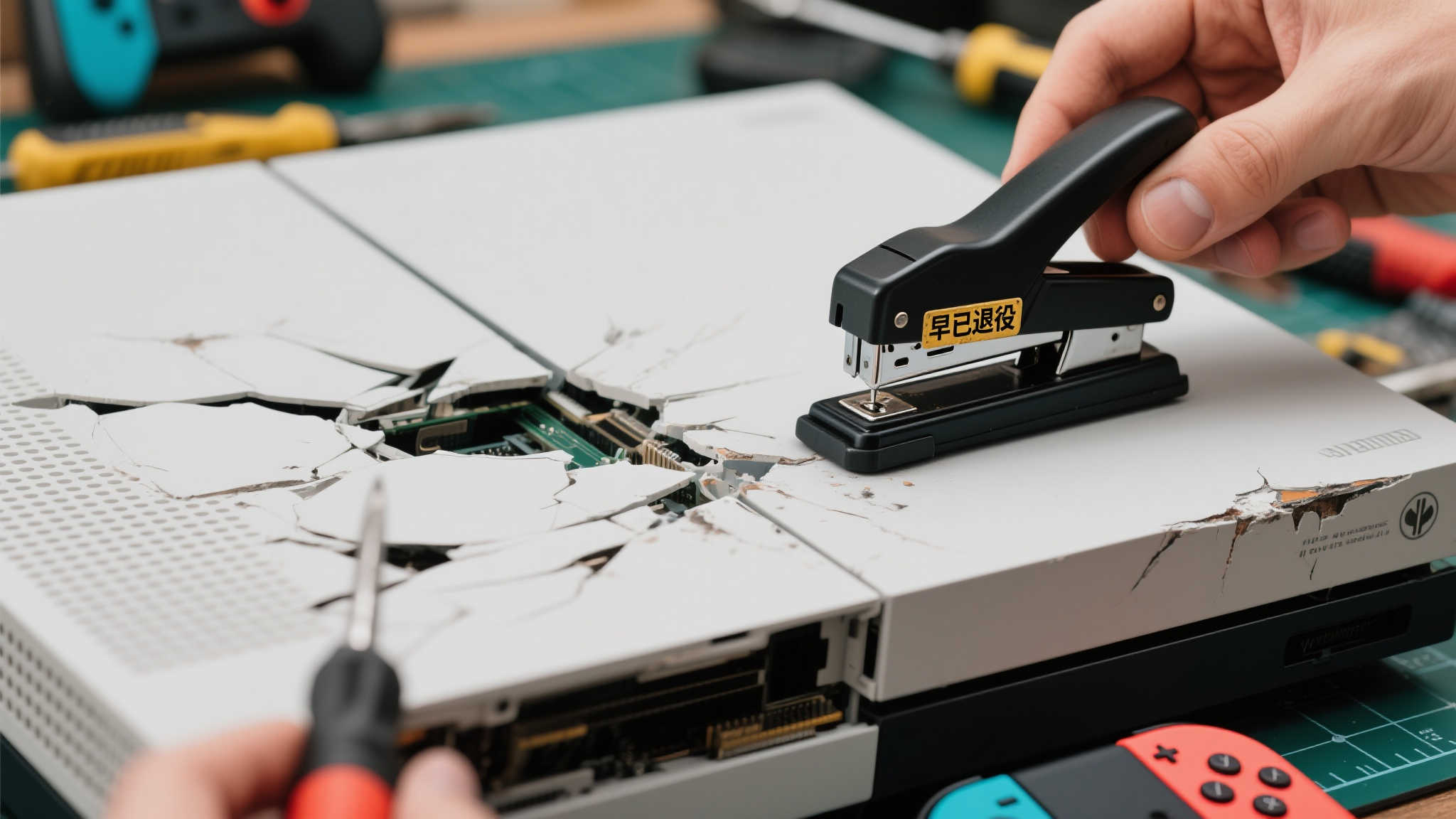 出人意料！因‘订书机门’损坏的NS主机竞拍价飙至12万